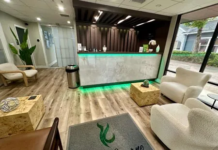 waiting room of Lake Lucerne Lifestyle Dentistry in Orlando, FL